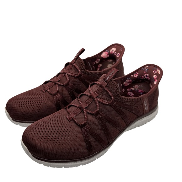 Skechers Shoes - Skechers Women's Slip-ins Virtue Washable Mesh Shoes Knit Sneakers Burgundy Sz 8